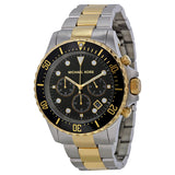 Michael Kors Everest Oversized Chronograph Black Dial Two-tone Men's Watch MK8311 - Watches of America