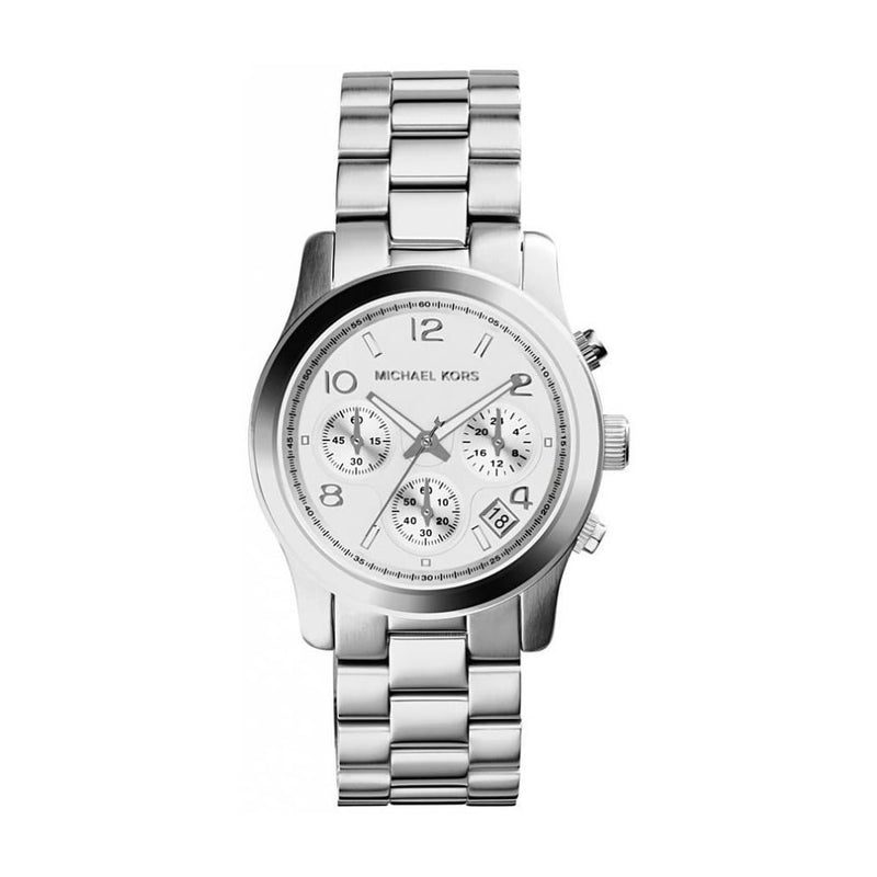 Michael Kors Runway Chronograph Silver Ladies Watch  MK5076 - Watches of America