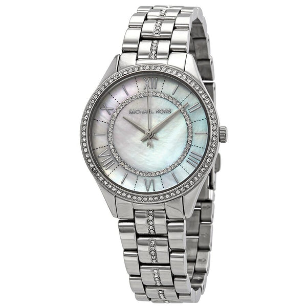 MK Michael Kors Crystal Accents Mother-of-pearl 2024 Dial Women's watch #MK5350