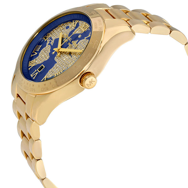 Michael Kors Layton Blue Crystal Pave Dial Ladies Watch #MK6243 - Watches of America #2