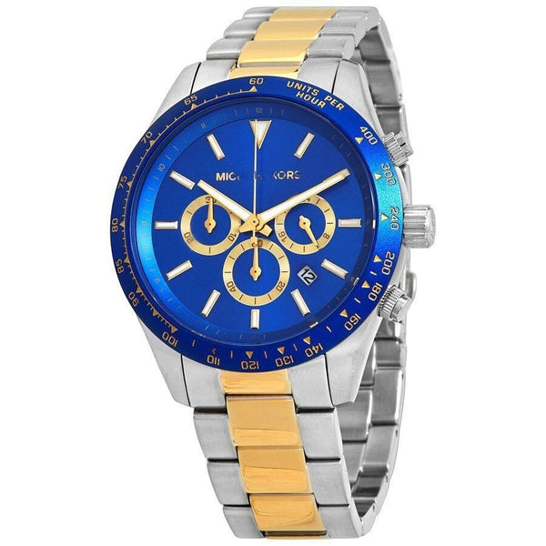 Michael Kors Layton Cronografo Cuarzo Esfera Azul Bicolor Reloj para H Watches of America