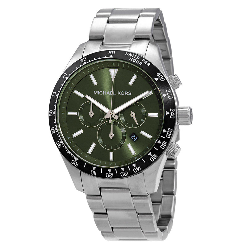 Michael kors best sale green dial watch