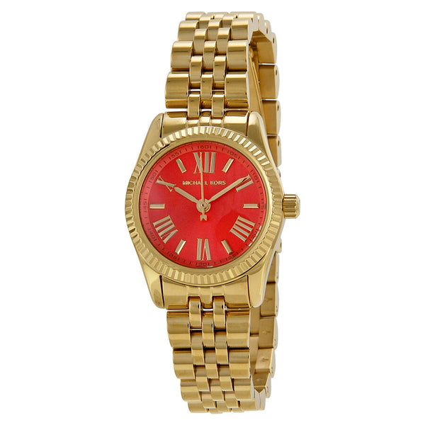 Michael Kors Lexington Petite Orange Dial Ladies Watch MK3284