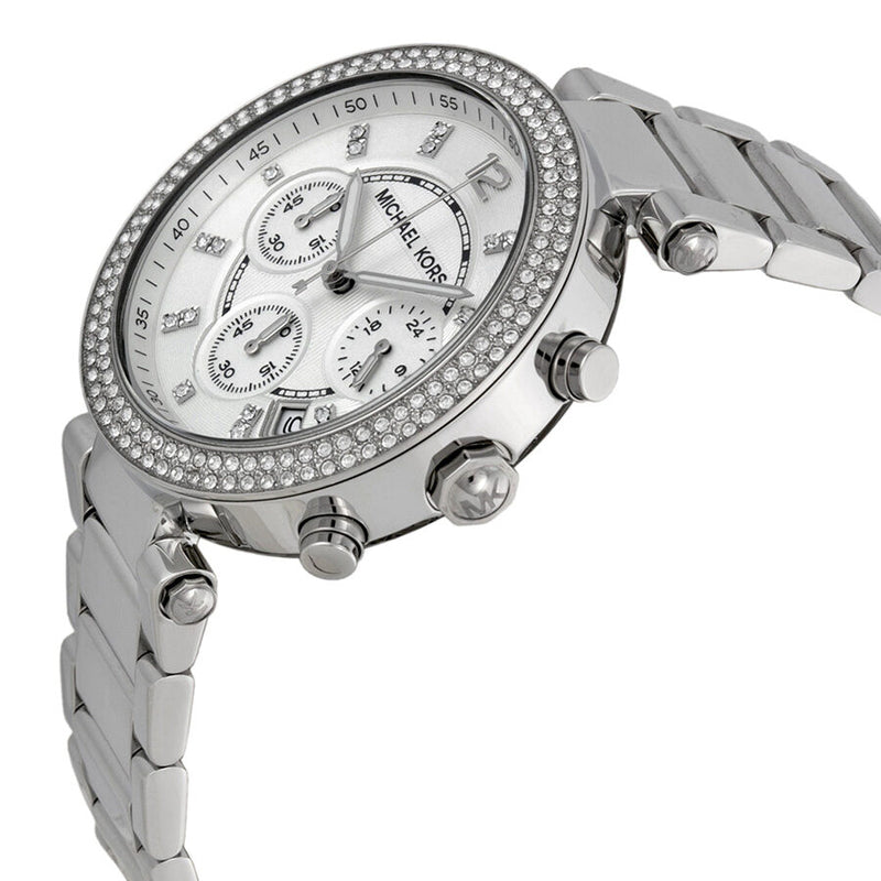 Michael Kors Parker Chronograph Silver Dial Ladies Watch #MK5353 - Watches of America #2