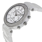 Michael Kors Parker Chronograph White Ceramic Ladies Watch MK5654 - Watches of America #2