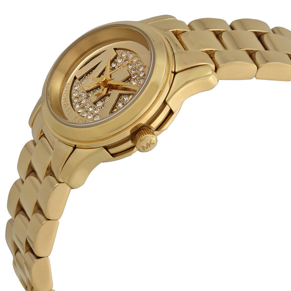 Michael Kors Petite Runway Champagne Dial Gold-tone Ladies Watch MK3304 - Watches of America #2