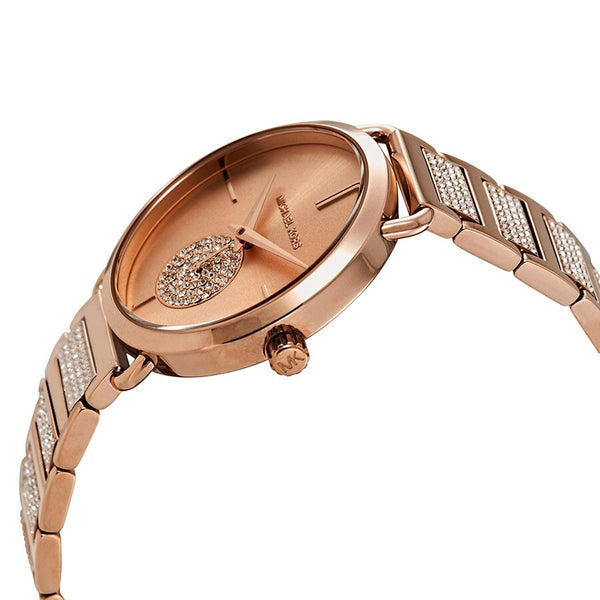 Michael Kors Portia Crystal Rose Gold Dial Ladies Watch MK3853 - Watches of America #2