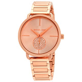 Michael Kors Portia Rose Dial Rose Gold-tone Ladies Watch #MK3640 - Watches of America