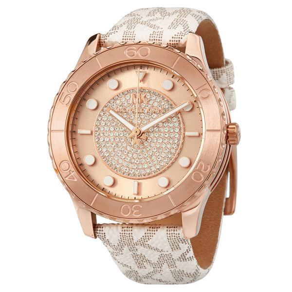 Michael Kors Runway Quartz Rose Dial Ladies Watch MK6980 - Watches of America