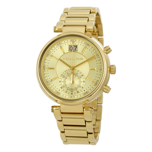 定番人気 ★ Michael Kors ★ SAWYER レディース腕時計 MK6225 MICHAEL KORS MK6225 WOMEN'S SAWYER SILVER-TONE DIAL DATE TWO