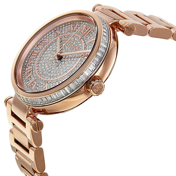 Michael Kors Skylar Crystal Pave Dial Rose gold-tone Ladies Watch MK5868 - Watches of America #2