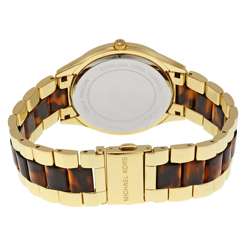 Michael Kors Slim Runway Tortoise-shell Dial Ladies Watch MK4284 - Watches of America #3