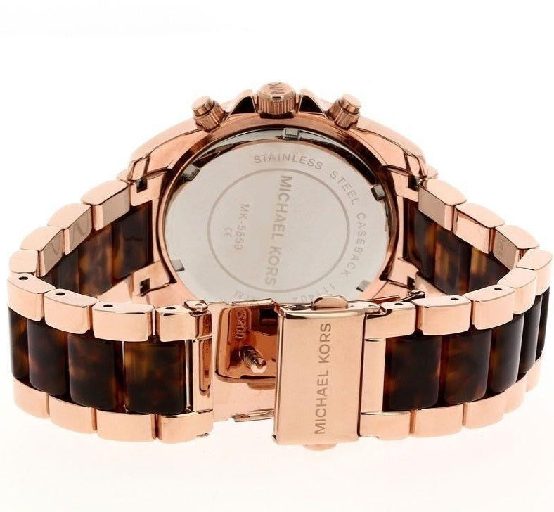 Michael Kors Blair Chronograph Dial Rose Gold Ladies Watch MK5859 - Watches of America #3