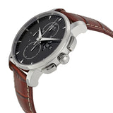 Mido Baroncelli Automatic Chronograph Black Dial Brown Leather Men's Watch #M860741882 - Watches of America #2