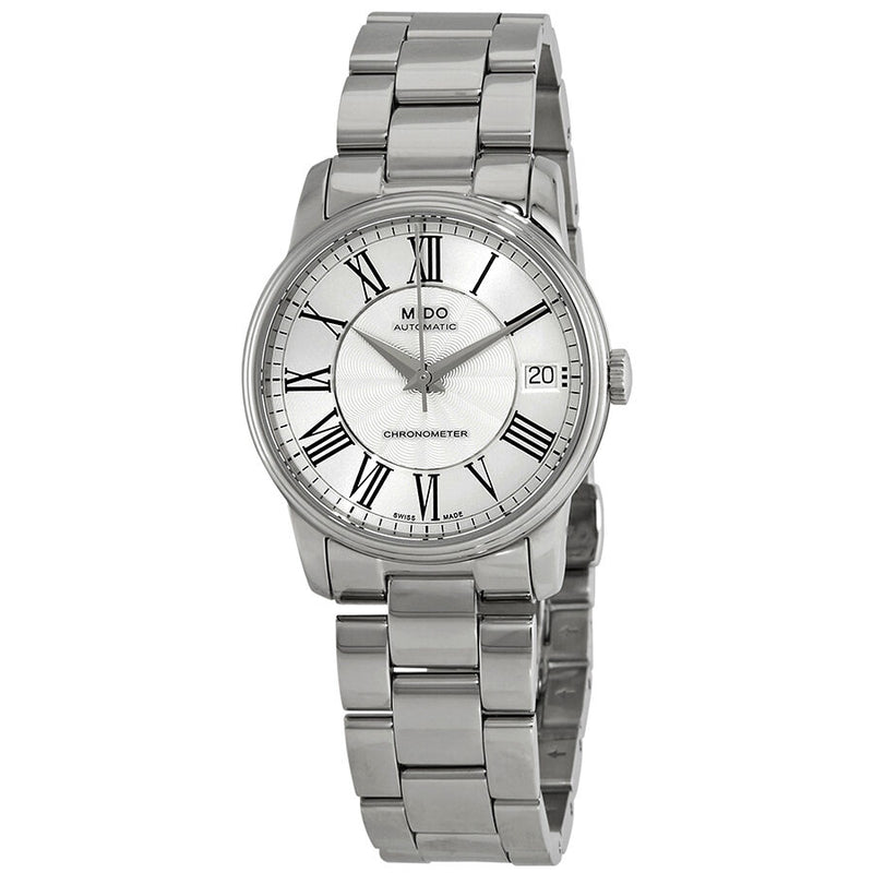 Mido Baroncelli Automatic Silver Dial Ladies Watch #M010.208.11.033.00 - Watches of America