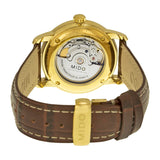 Mido Baroncelli Automatic White Dial Brown Leather Men's Watch M86003268 #M8600.3.26.8 - Watches of America #3