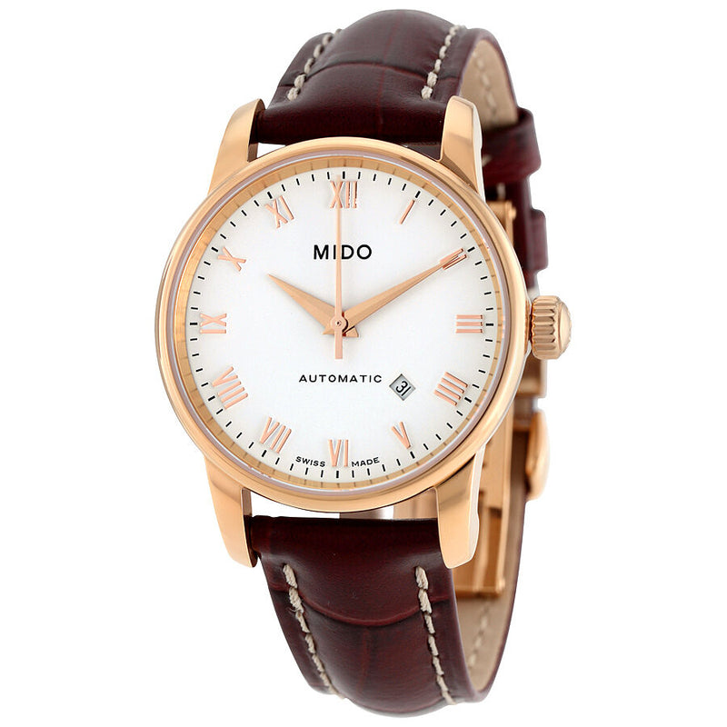 Mido Baroncelli II Automatic White Dial Ladies Watch #M7600.3.26.8 - Watches of America