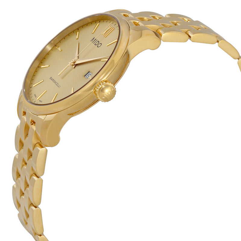 Mido Baroncelli Yellow Gold PVD Steel Men's Watch #M0134103302100 - Watches of America #2