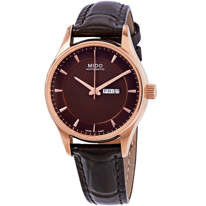 Mido Belluna Automatic Bronze Dial Ladies Watch #M0012303629112 - Watches of America