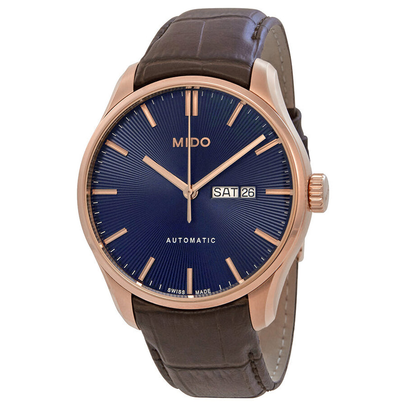 Mido Belluna II Automatic Blue Dial Men's Watch #M0246303604100 - Watches of America