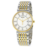 Mido Dorada White Dial Two-tone Men's Watch #M009.610.22.013.00 - Watches of America