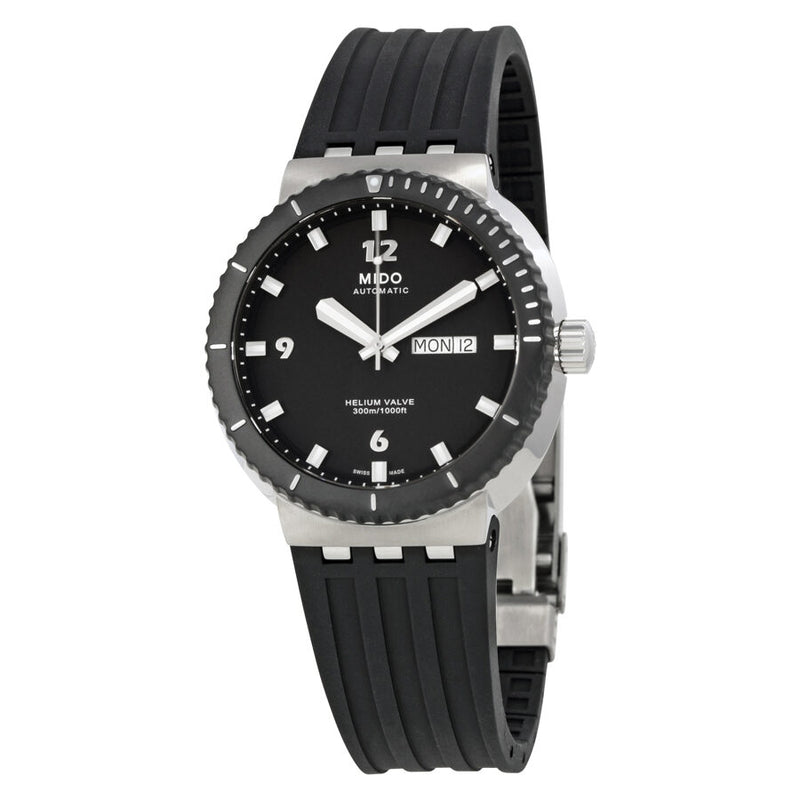 Mido Helium Valve Automatic Black Dial Men's Watch #M0066301705722 - Watches of America