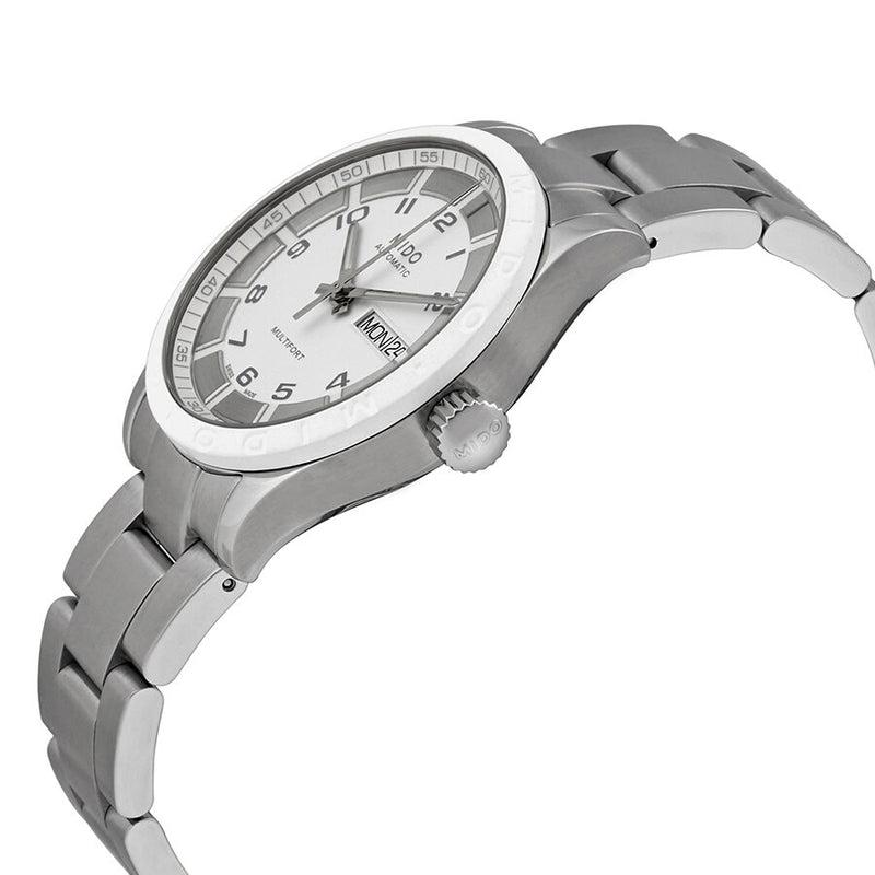 Mido Multifort Automatic White Dial 38 mm Watch #M018.830.11.012.00 - Watches of America #2