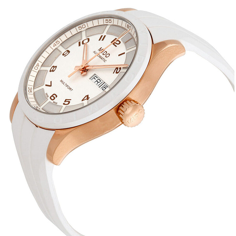 Mido Multifort Automatic White Dial Unisex Watch #M018.830.37.012.80 - Watches of America #2