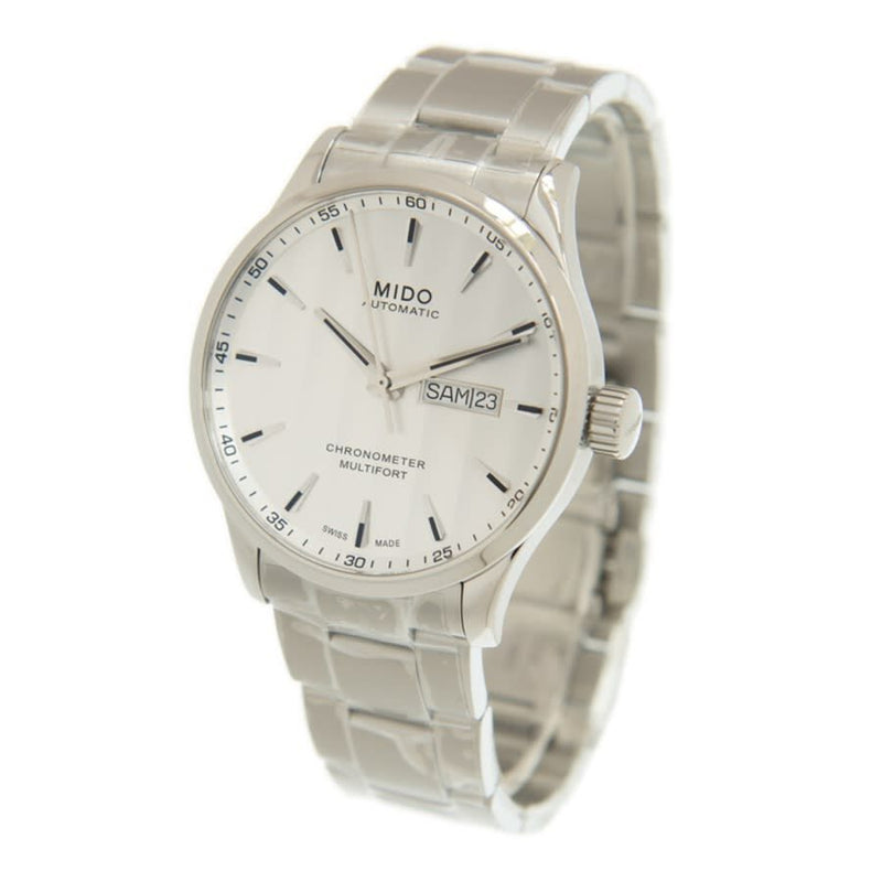 Mido Multifort Chronometer Automatic White Dial Men's Watch #M038.431.11.031.00 - Watches of America #4