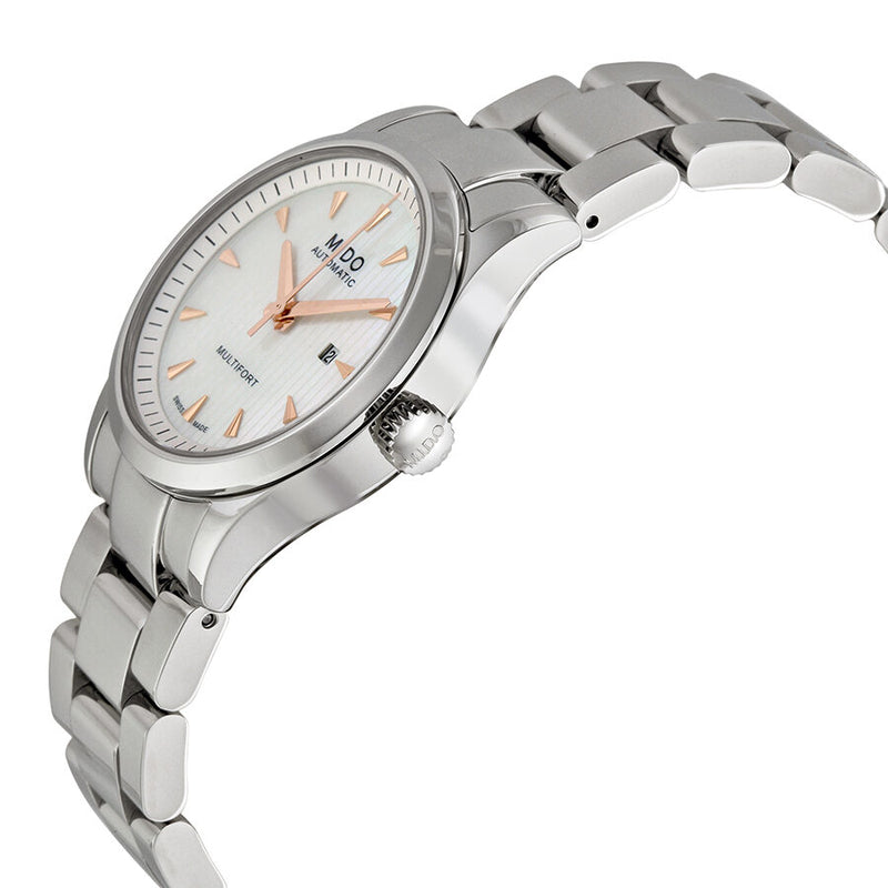 Mido Multifort Automatic Mother of Pearl Dial Stainless Steel Ladies Watch M0050071110100#M005.007.11.101.00 - Watches of America #2