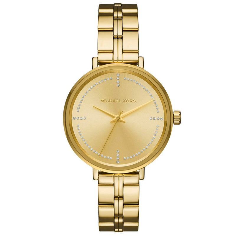 Michael Kors Bridgette Quartz Champagne Dial Ladies Watch MK3792