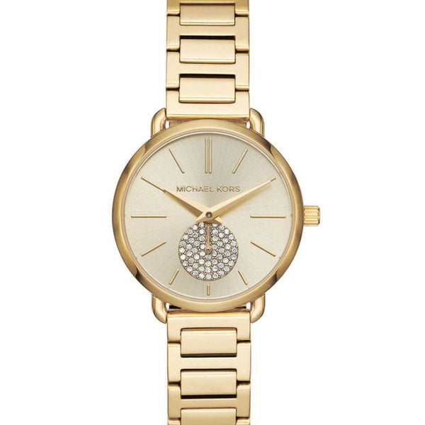 Michael kors portia hot sale gold tone watch