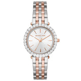 Michael Kors MK4515 Darci - Reloj de cuarzo con esfera blanca y cristal para mujer