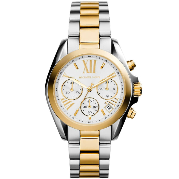 Michael deals Kors Two-Tone Oversized Bradshaw Metal Watch