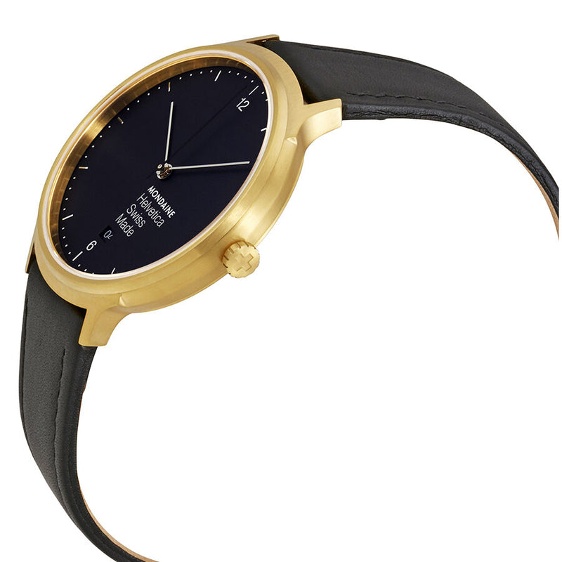Mondaine Helvetica No1 Light Black Dial Men's Watch #MH1.L2221.LB - Watches of America #2