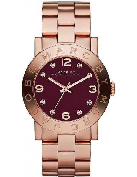 Reloj clásico de oro rosa para mujer Marc By Marc Jacobs Amy Brown MBM8618