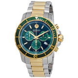 Movado 800 Chronograph Green Dial Two-tone Men's Watch #2600148 - Watches of America