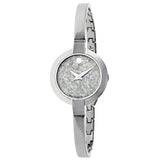 Movado Bela Silver Metallic Dial Ladies Watch #0607017 - Watches of America