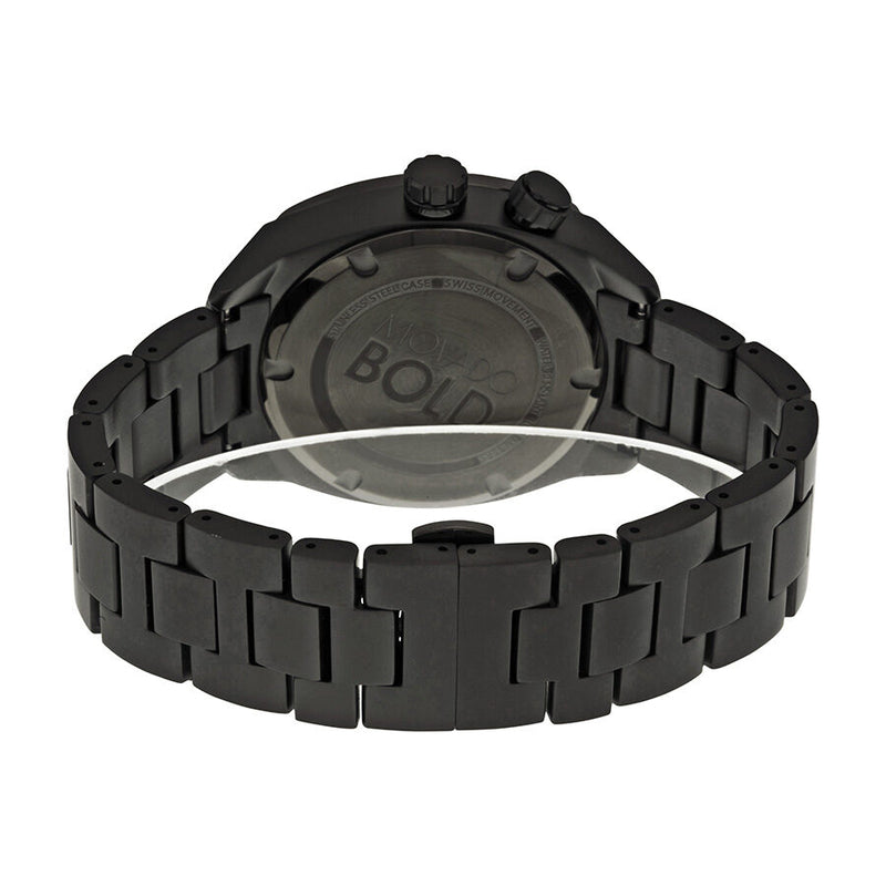Movado Bold Black and Orange Dial Gunmetal Ion-plated Watch #3600213 - Watches of America #3