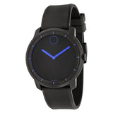 Movado Bold Black Dial Black Polyurethane Unisex Watch #3600191 - Watches of America