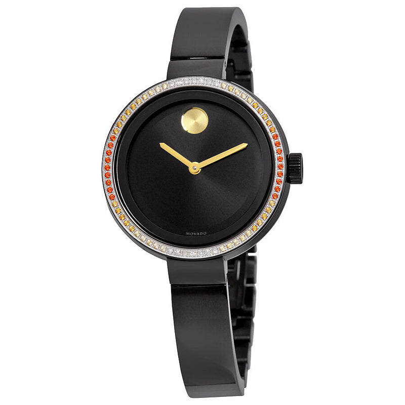 Movado Bold Black Metallic Dial Ladies Watch #3600283 - Watches of America