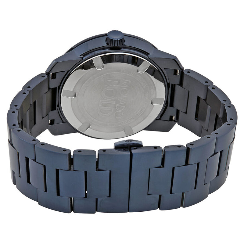 Movado Bold Blue Honeycomb Diamond Dial Men's Watch #3600450 - Watches of America #3