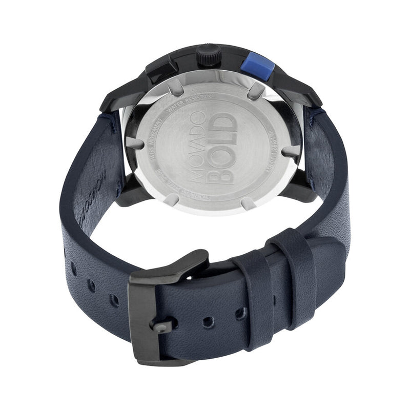 Movado Bold Chronograph Blue Dial Men's Watch #3600349 - Watches of America #3