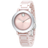 Movado BOLD Evolution Quartz Blush Dial Ladies Watch #3600709 - Watches of America