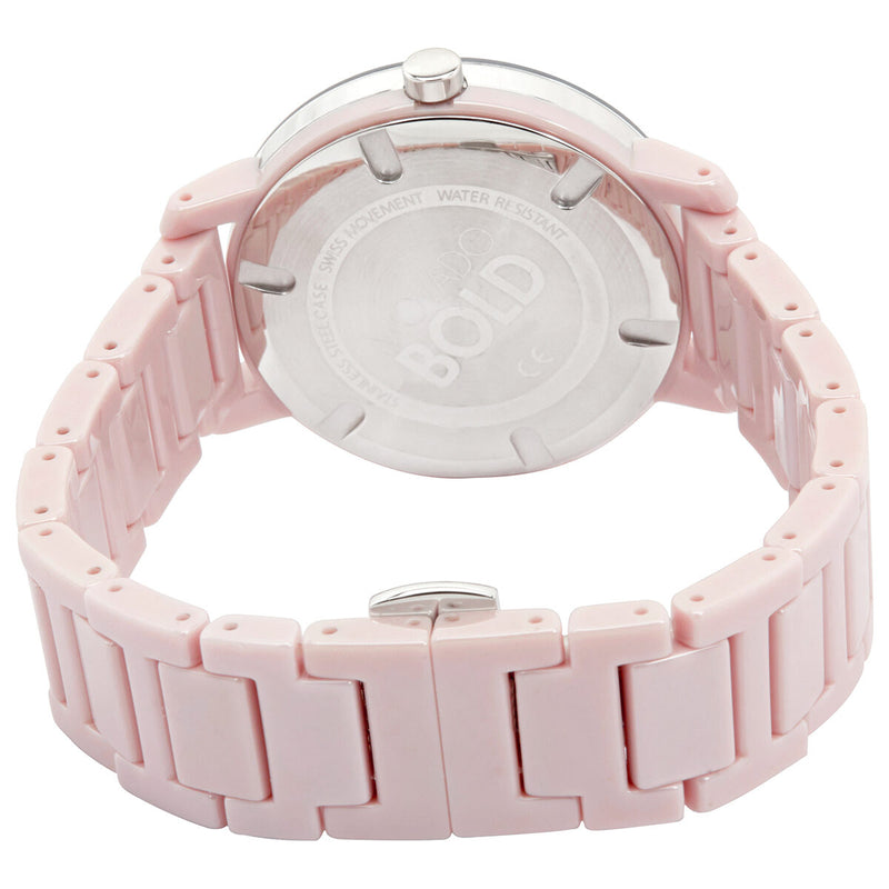 Movado BOLD Evolution Quartz Blush Dial Ladies Watch #3600709 - Watches of America #3