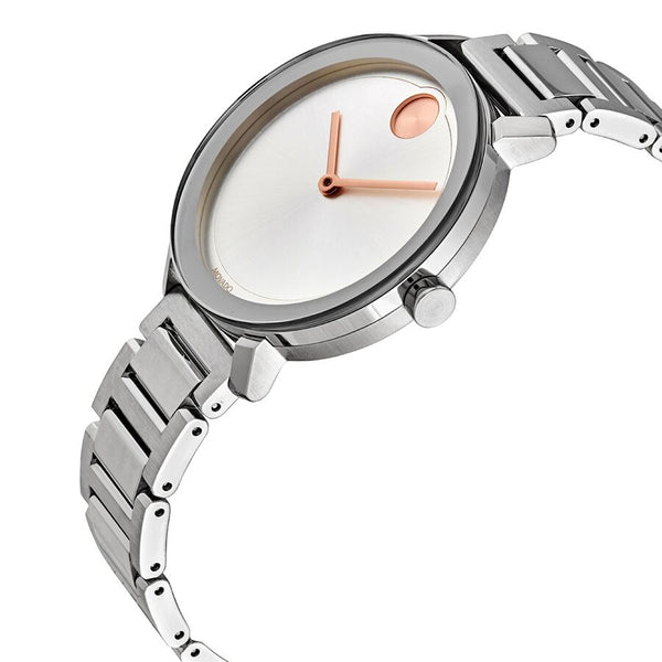Movado BOLD Evolution Silver Metallic Dial Ladies Watch #3600647 - Watches of America #2