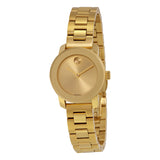 Movado Bold Gold Dial Gold Ion-plated Ladies Watch #3600235 - Watches of America