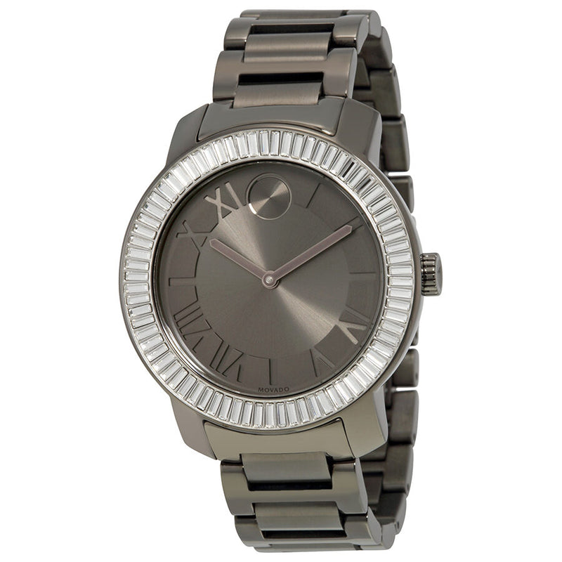 Movado Bold Gunmetal Dial Gunmetal Ion-plated Ladies Watch #3600248 - Watches of America