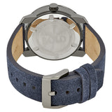 Movado Bold Gunmetal Grey Dial Blue Suede  Men's Watch #3600454 - Watches of America #3