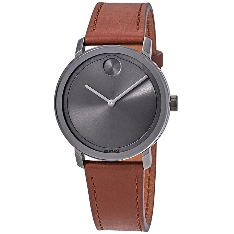 Movado Bold Gunmetal Sunray Dial Men's Watch #3600506 - Watches of America